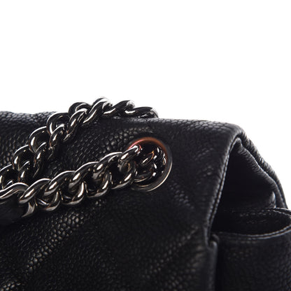 Chanel Iridescent Caviar Quilted Medium Lady Pearly Flap Black 14 of 16