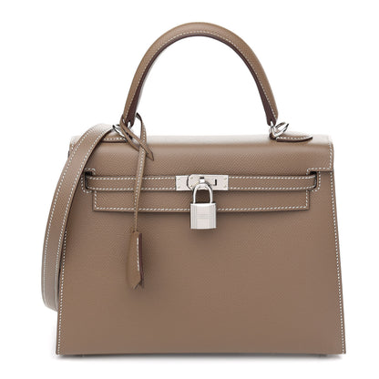Hermes Epsom Kelly Sellier 25 Etoupe 1 of 11