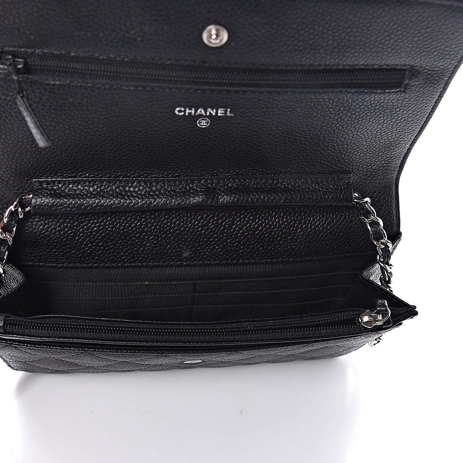 Chanel Caviar Quilted Wallet On Chain WOC Black 5 of 12