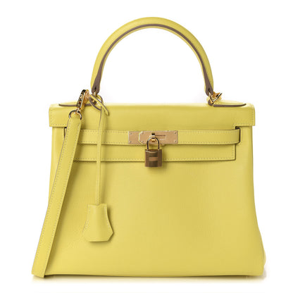 Hermes Evercolor Kelly Retourne 28 Lime 1 of 12