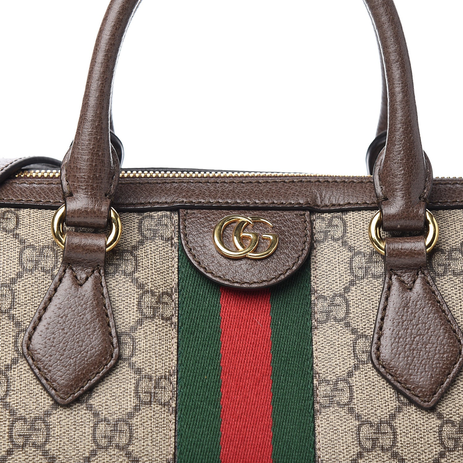 Gucci GG Supreme Monogram Web Medium Ophidia Boston Brown 14 of 14