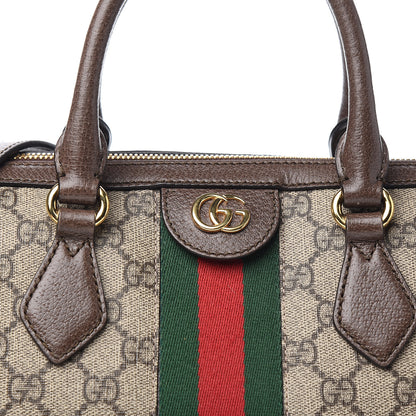 Gucci GG Supreme Monogram Web Medium Ophidia Boston Brown 14 of 14