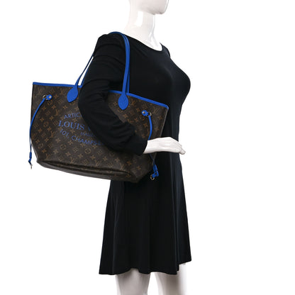 Louis Vuitton Monogram Articles de Voyage Ikat Neverfull MM Grand Blue 2 of 15