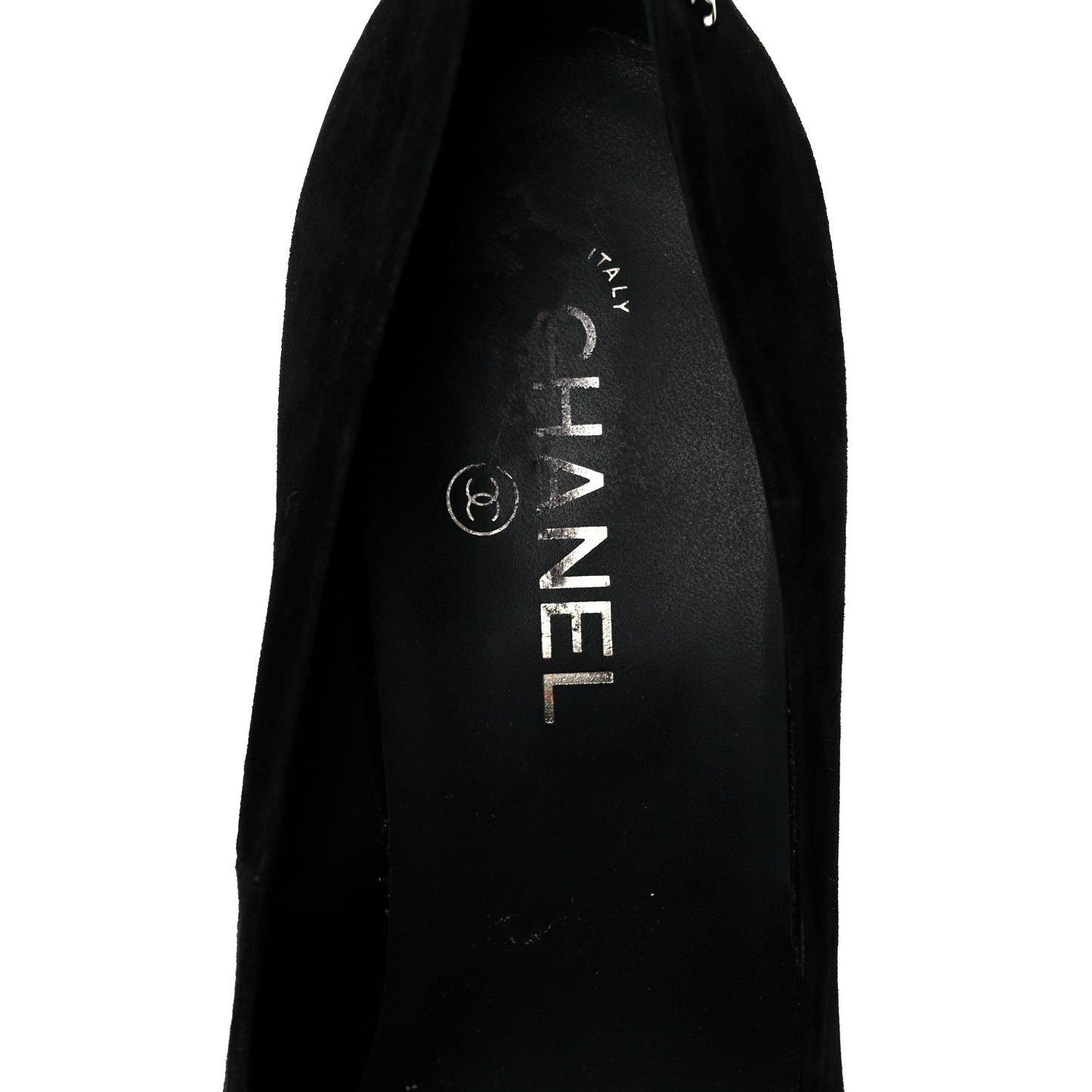 Suede Calfskin CC Pump 41 Black