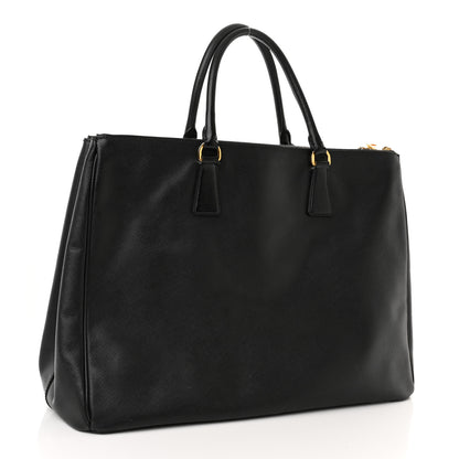 Prada Saffiano Lux Extra Large Galleria Double Zip Tote Black 3 of 12