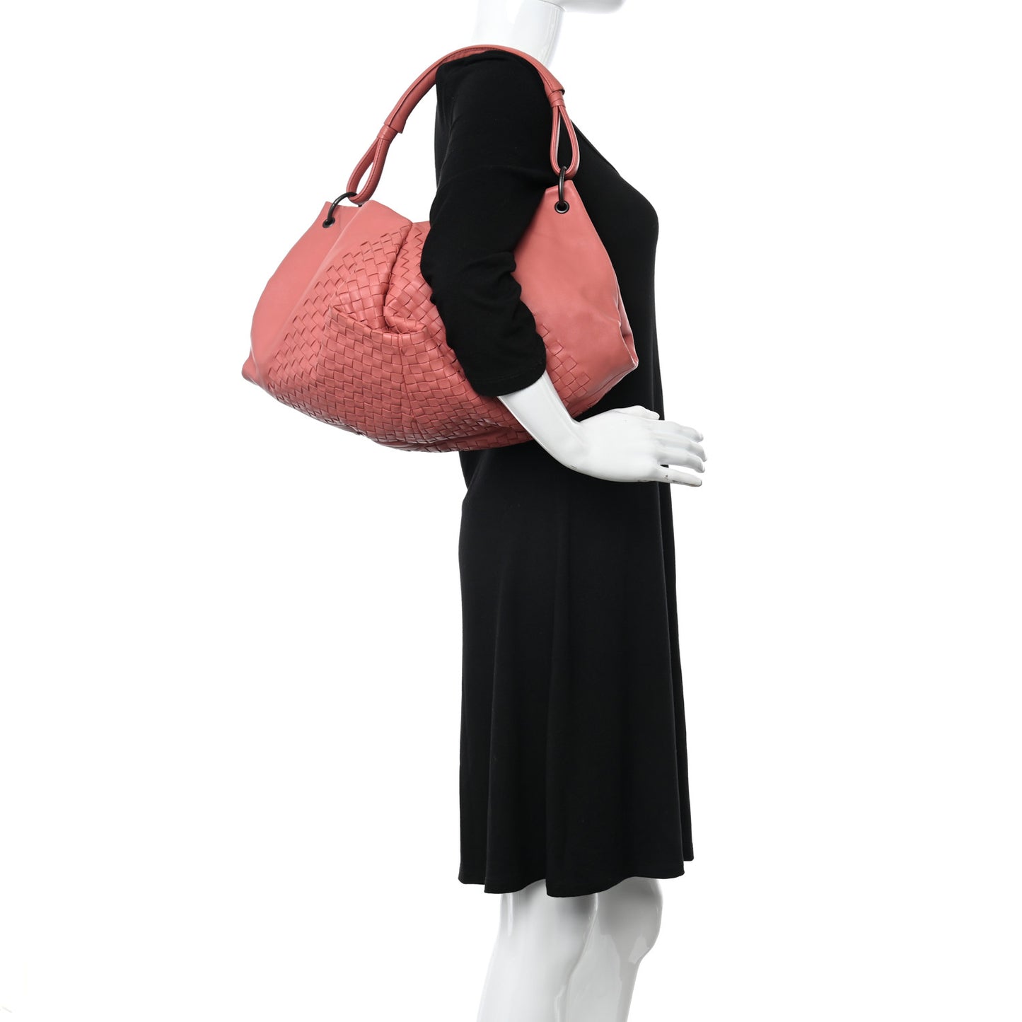 Nappa Intrecciato Aquilone Fortune Cookie Hobo Quarzo