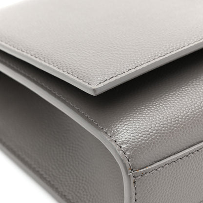 Saint Laurent Grain De Poudre Small Monogram Kate Satchel Storm 10 of 11