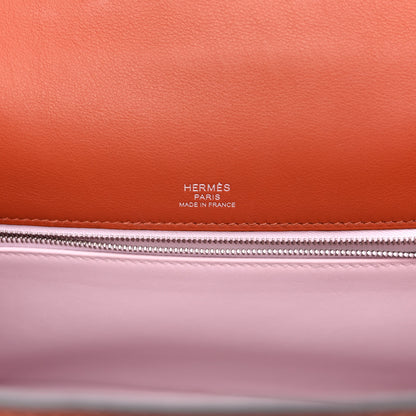 Hermes Toile Swift Verso Kelly Sellier 28 Cuivre Mauve Pale 6 of 12