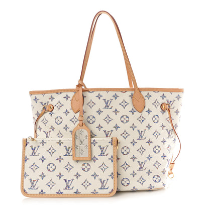 Louis Vuitton Monogram Jacquard Neverfull MM Multicolor Beige 3 of 9