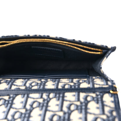 Christian Dior Oblique 30 Montaigne 2-In-1 Pouch Blue 5 of 9