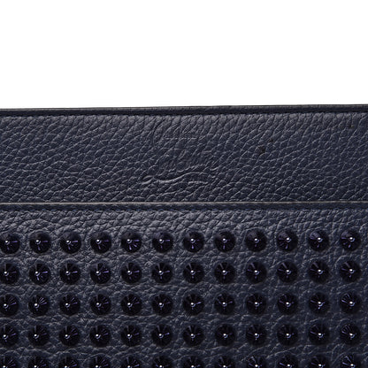 Christian Louboutin Calfskin Studded Skypouch Crossbody Clutch Marine 8 of 10