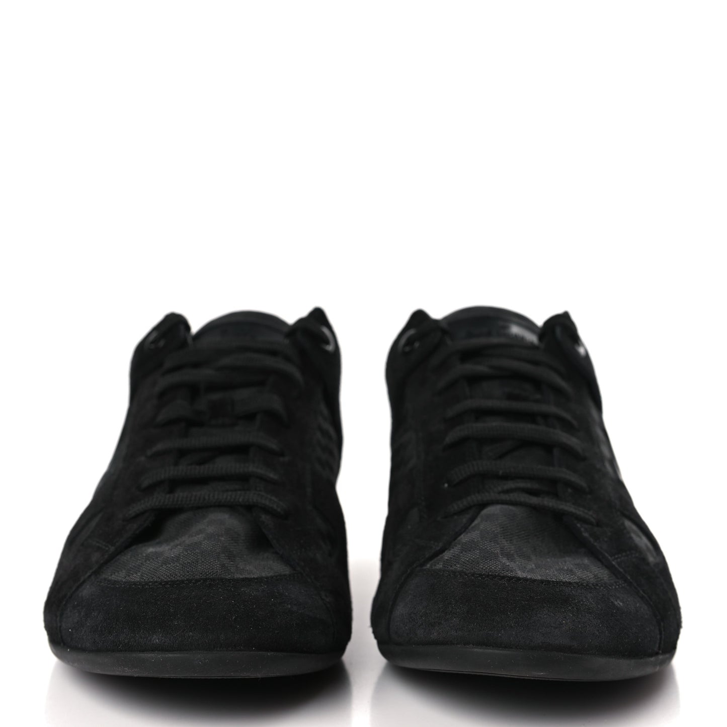 Suede Mini Damier Vibes Sneakers 8.5 Black
