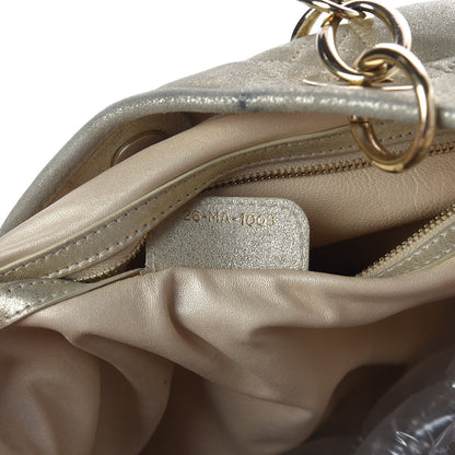 Christian Dior Metallic Lambskin Cannage Dior Soft Shopping Tote Gold 7 of 31
