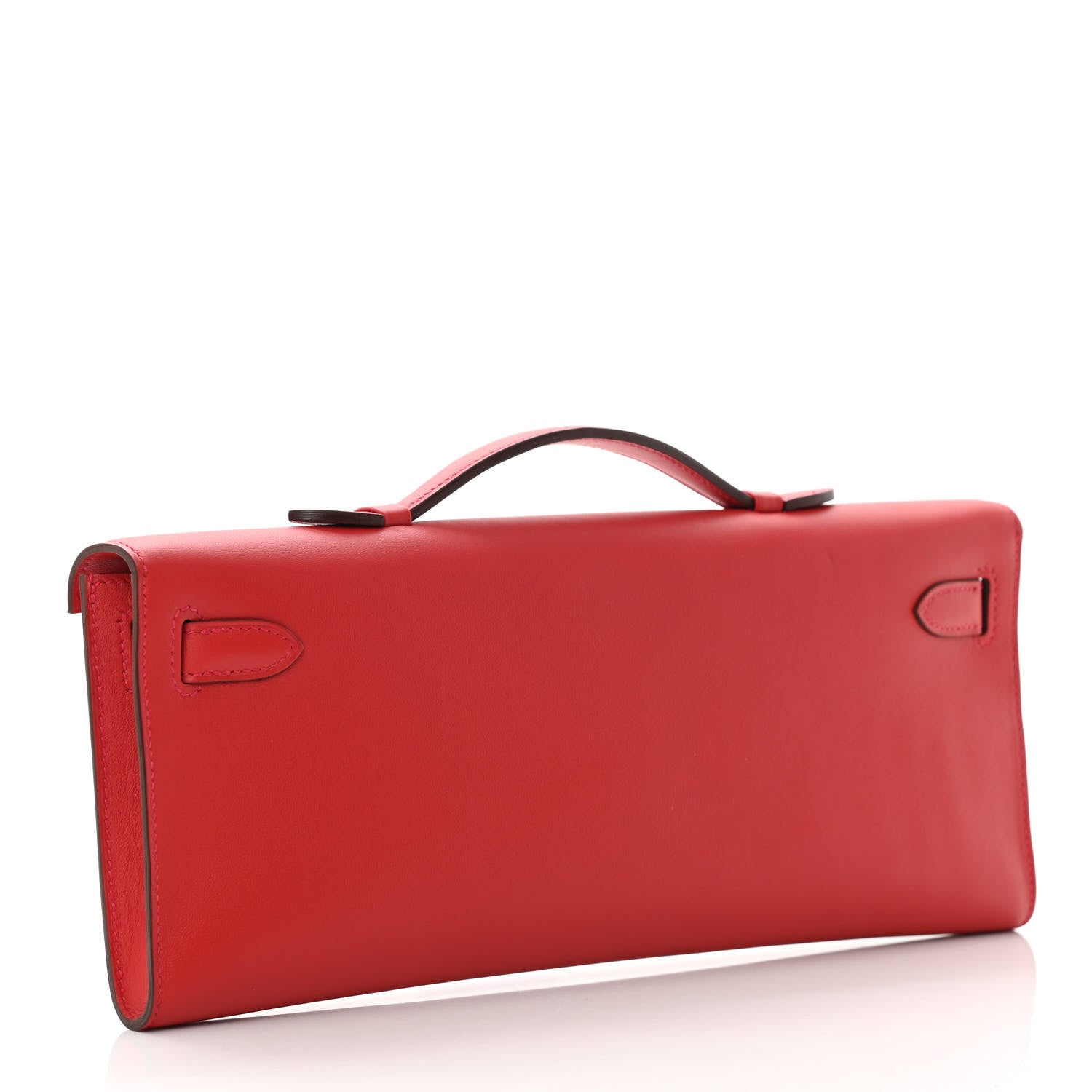 Hermes Swift Kelly Cut Clutch Pochette Vermillion 3 of 8