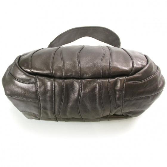 Prada Nappa Mordore Stripes Shoulder Bag Graphite 4 of 10