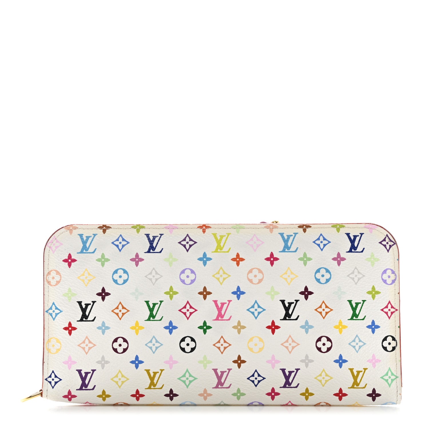 Louis Vuitton Monogram Multicolor Insolite Wallet White Litchi 1 of 8