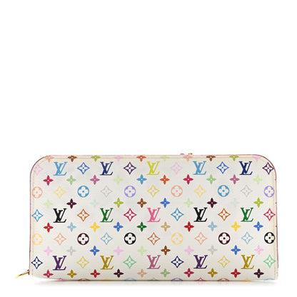 Louis Vuitton Monogram Multicolor Insolite Wallet White Litchi 1 of 8