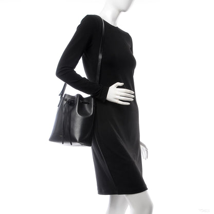 Mansur Gavriel Calfskin Mini Bucket Bag Black Argento 2 of 18