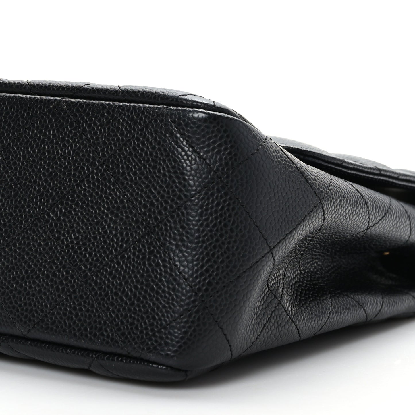 Caviar Quilted Jumbo Single Flap Black