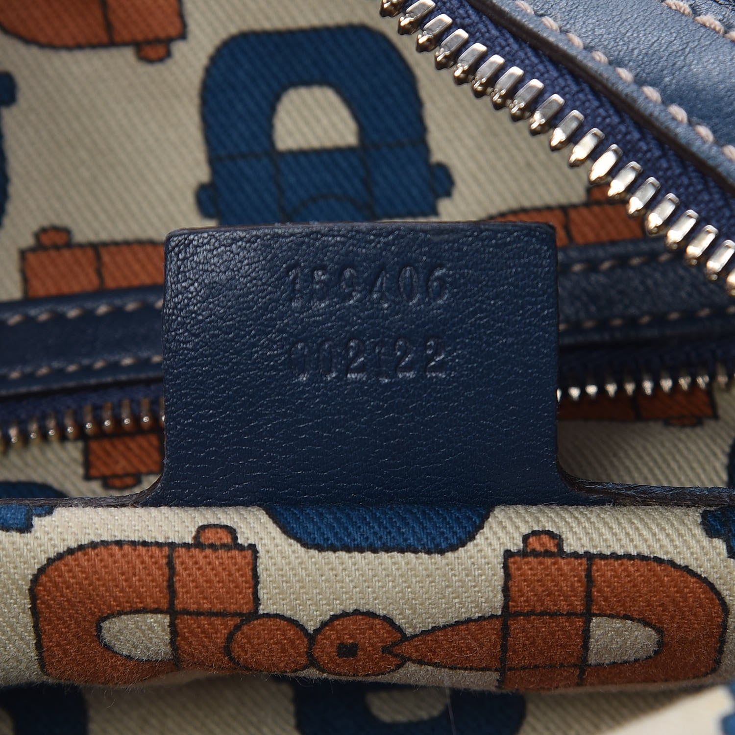 Gucci Guccissima Large Biba Studded Hobo Blue 7 of 13