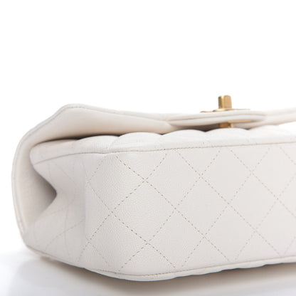 Chanel Caviar Quilted Mini Top Handle Rectangular Flap White 6 of 9