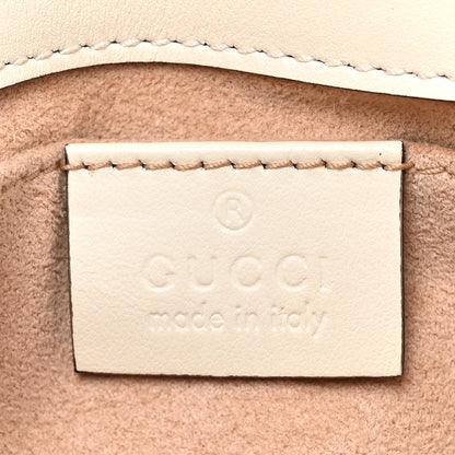 Gucci Calfskin Matelasse Mini GG Marmont Shoulder Bag White 6 of 11