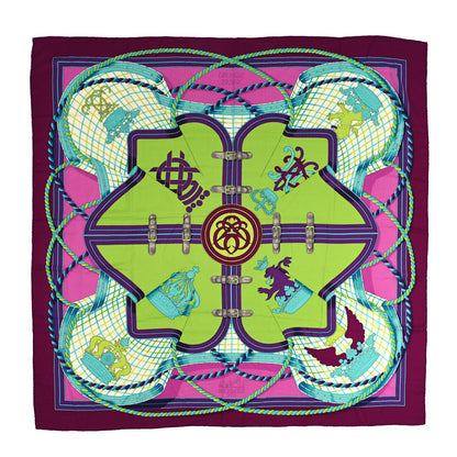 Hermes Cashmere Silk Grande Tenue Shawl 140 1 of 5