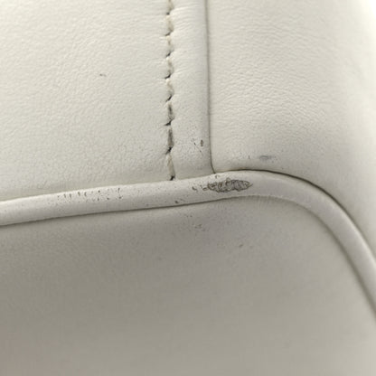 Prada Vitello Calfskin Studded Shoulder Bag White 14 of 16