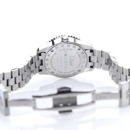 Christian Dior Stainless Steel Sapphire Pink Mother of Pearl 29mm Christal Quartz Watch 6 of 7