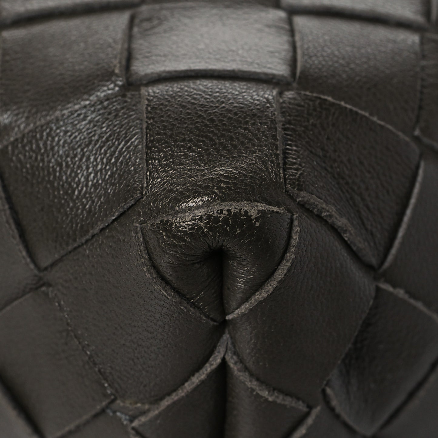 Nappa Intrecciato Crossbody Light Graphite
