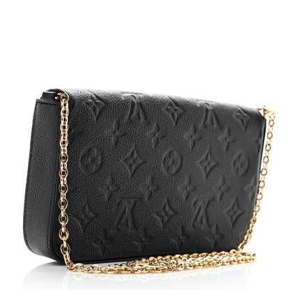 Louis Vuitton Empreinte Pochette Felicie Chain Wallet Black 4 of 11