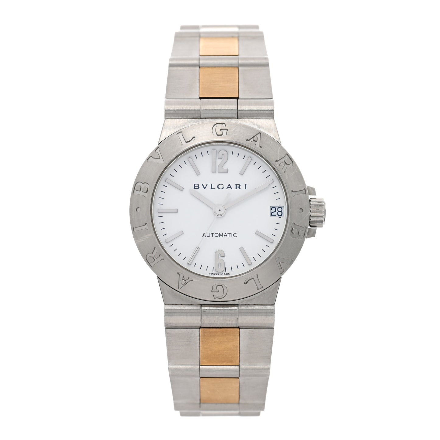 Stainless Steel 18K Yellow Gold 29mm Diagono Automatic Watch