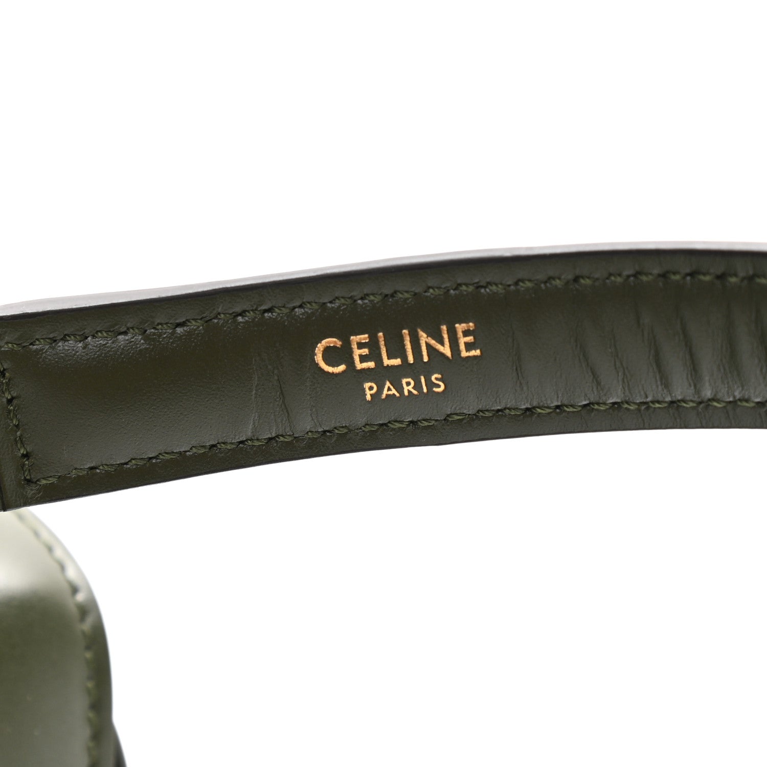 Celine Satinated Calfskin Medium 16 Top Handle Bag Khaki 6 of 17
