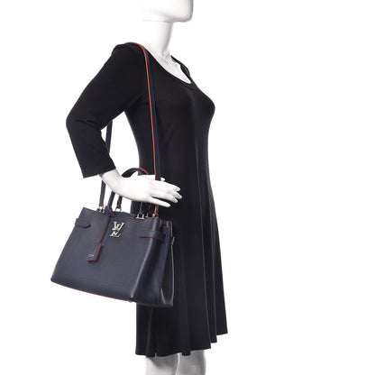 Louis Vuitton Calfskin Lockme Day Marine Rouge 2 of 9
