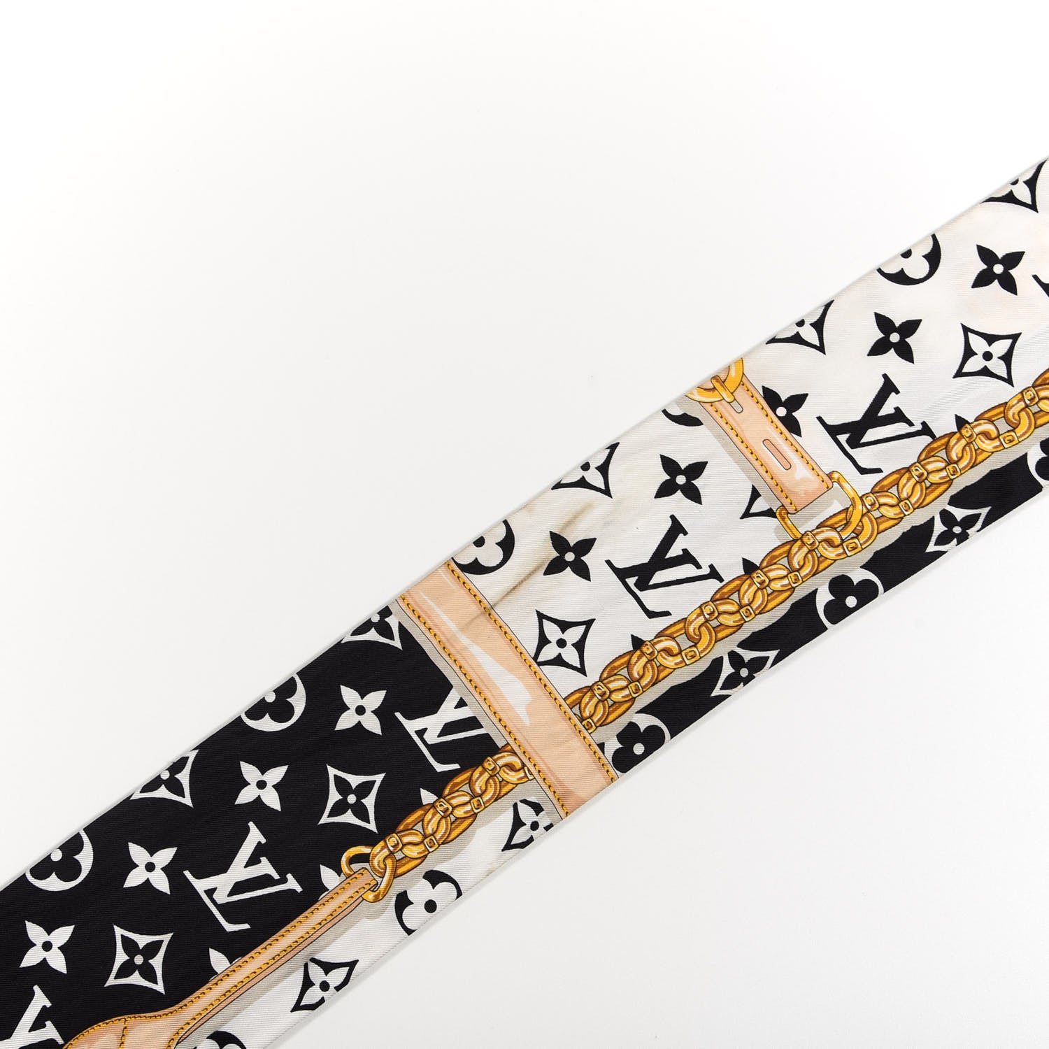 Louis Vuitton Silk Monogram Confidential Bandeau Black 4 of 4