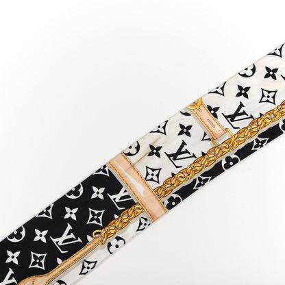 Louis Vuitton Silk Monogram Confidential Bandeau Black 4 of 4