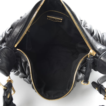 Miu Miu Nappa Matelasse Shoulder Bag Black 6 of 12