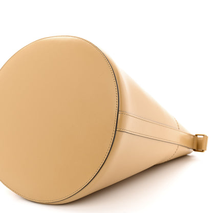 Celine Satinated Calfskin Maillon Triomphe Bucket Bag Sand 9 of 9