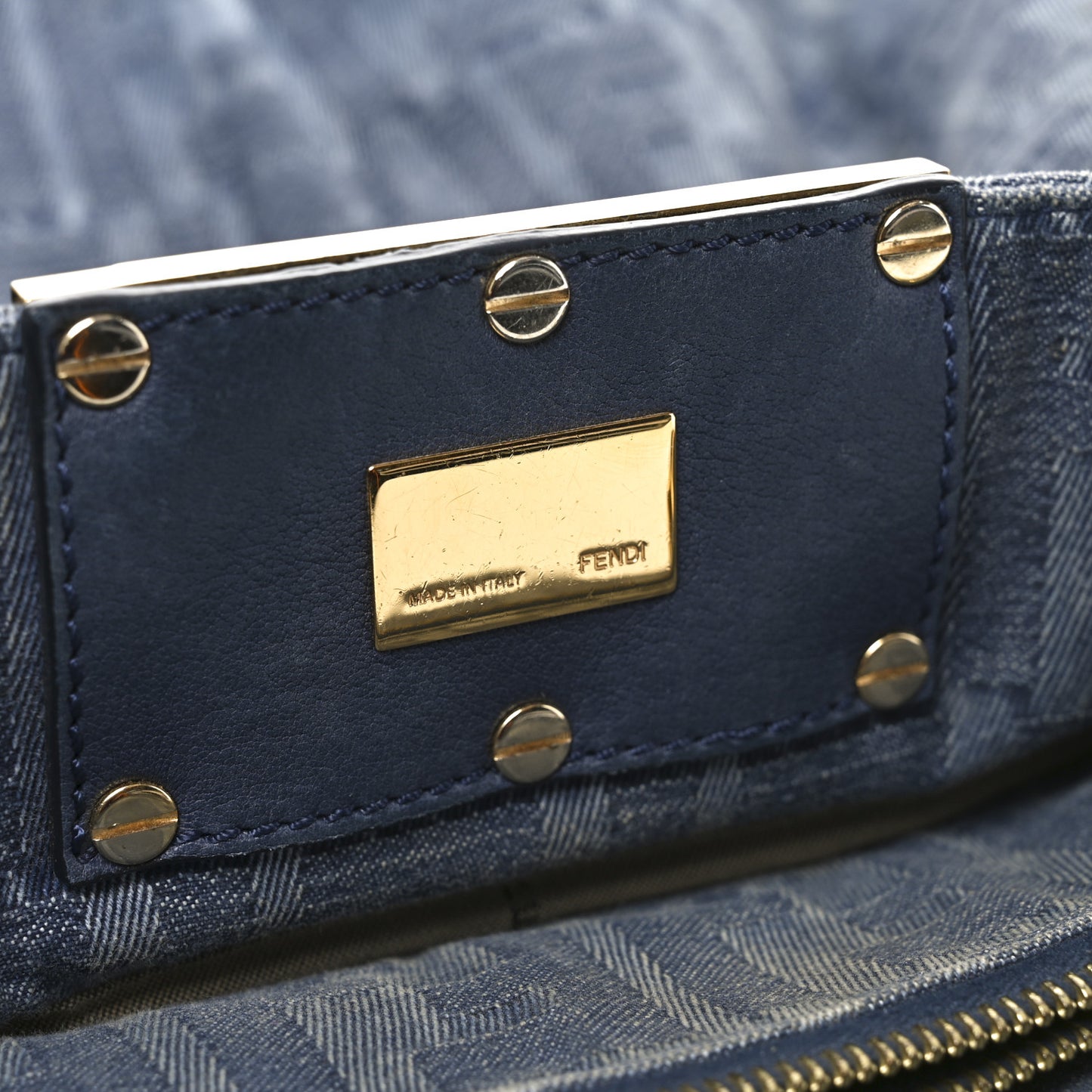 Denim Zucca Mia Tote Blue