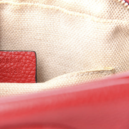 Gucci Pebbled Calfskin Small Soho Disco Bag Tabasco Red 7 of 21