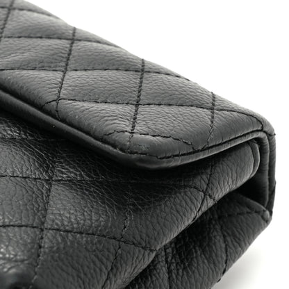 Chanel Grained Calfskin Quilted 2.55 Reissue Flap Belt Bag Clutch Black 16 of 16