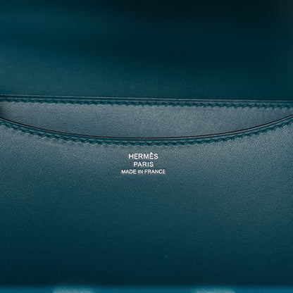 Hermes Tadelakt Constance 18 Bleu Izmir 7 of 14