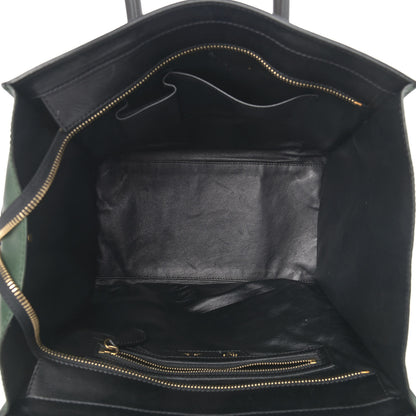 Celine Smooth Calfskin Mini Bi-Color Luggage Forest Black 8 of 22