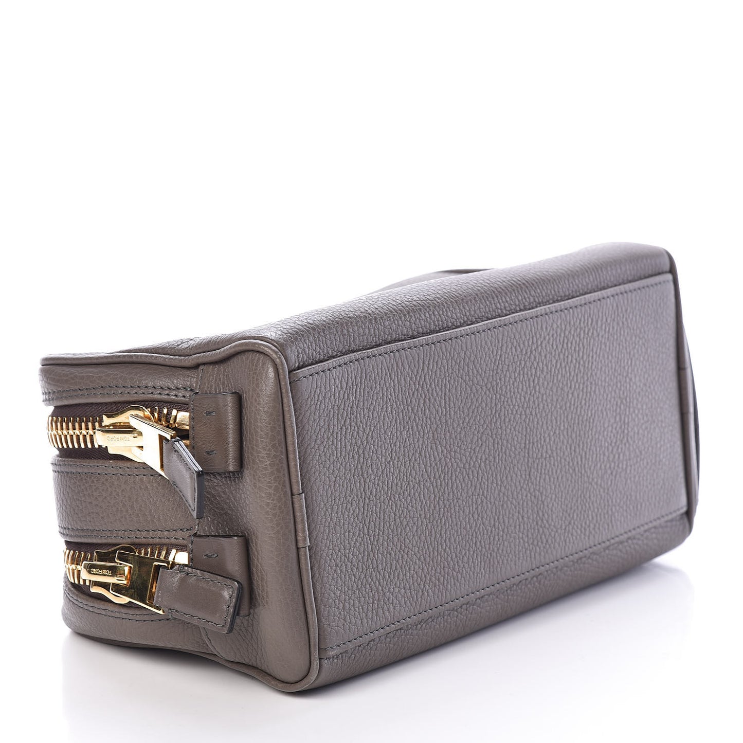 Grained Calfskin Toiletry Case Grey
