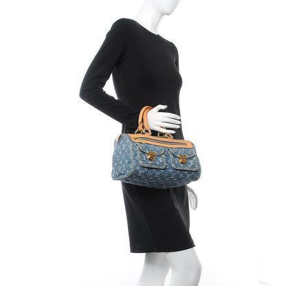 Louis Vuitton Monogram Denim Neo Speedy Blue 2 of 13