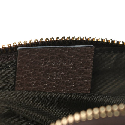 Gucci GG Supreme Monogram Textured Calfskin Web Medium Ophidia Cosmetic Case Beige Ebony New Acero 7 of 10
