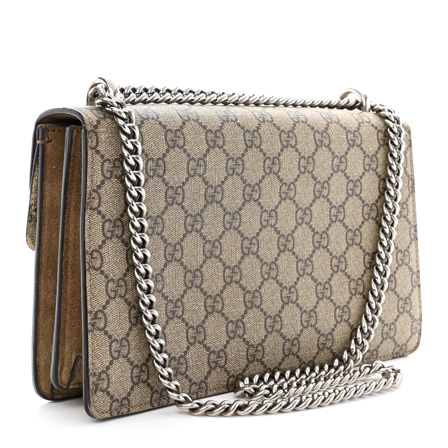 Gucci GG Supreme Monogram Small Dionysus Shoulder Bag Taupe 3 of 14