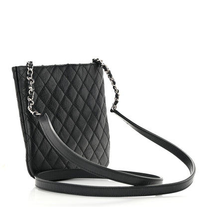 Chanel Aged Calfskin Quilted Crossbody Bag Black 3 of 17