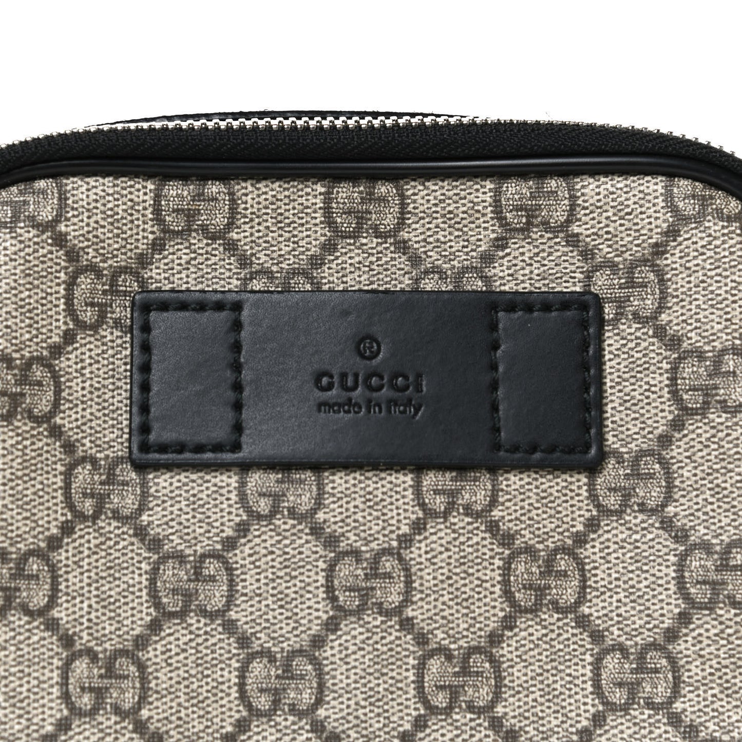 GG Supreme Monogram Web Belt Bag Black