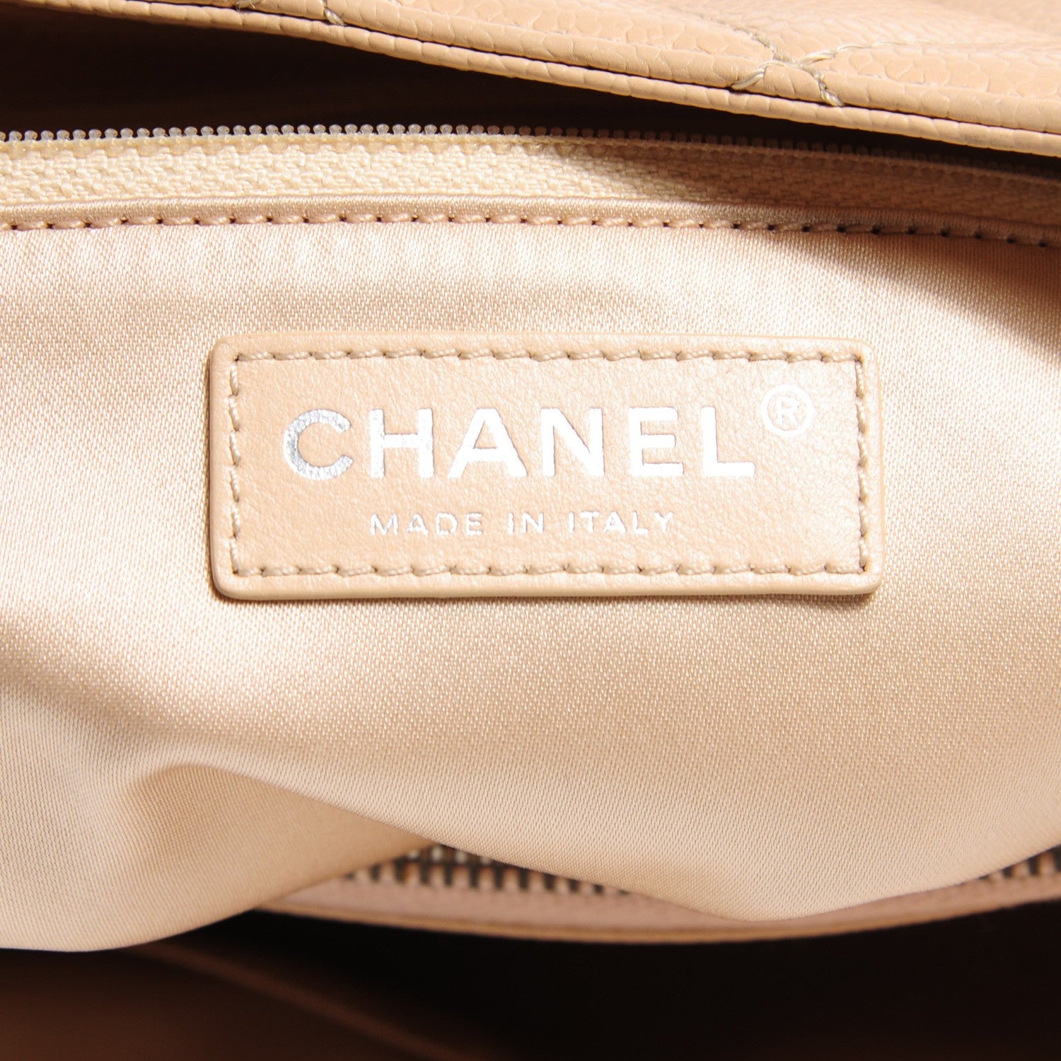 Chanel Caviar Quilted Grand Shopping Tote GST Beige Clair 5 of 7